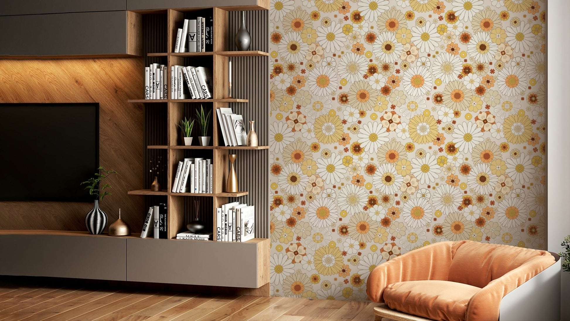 Dreamy 1970s daisy pattern GD3182
