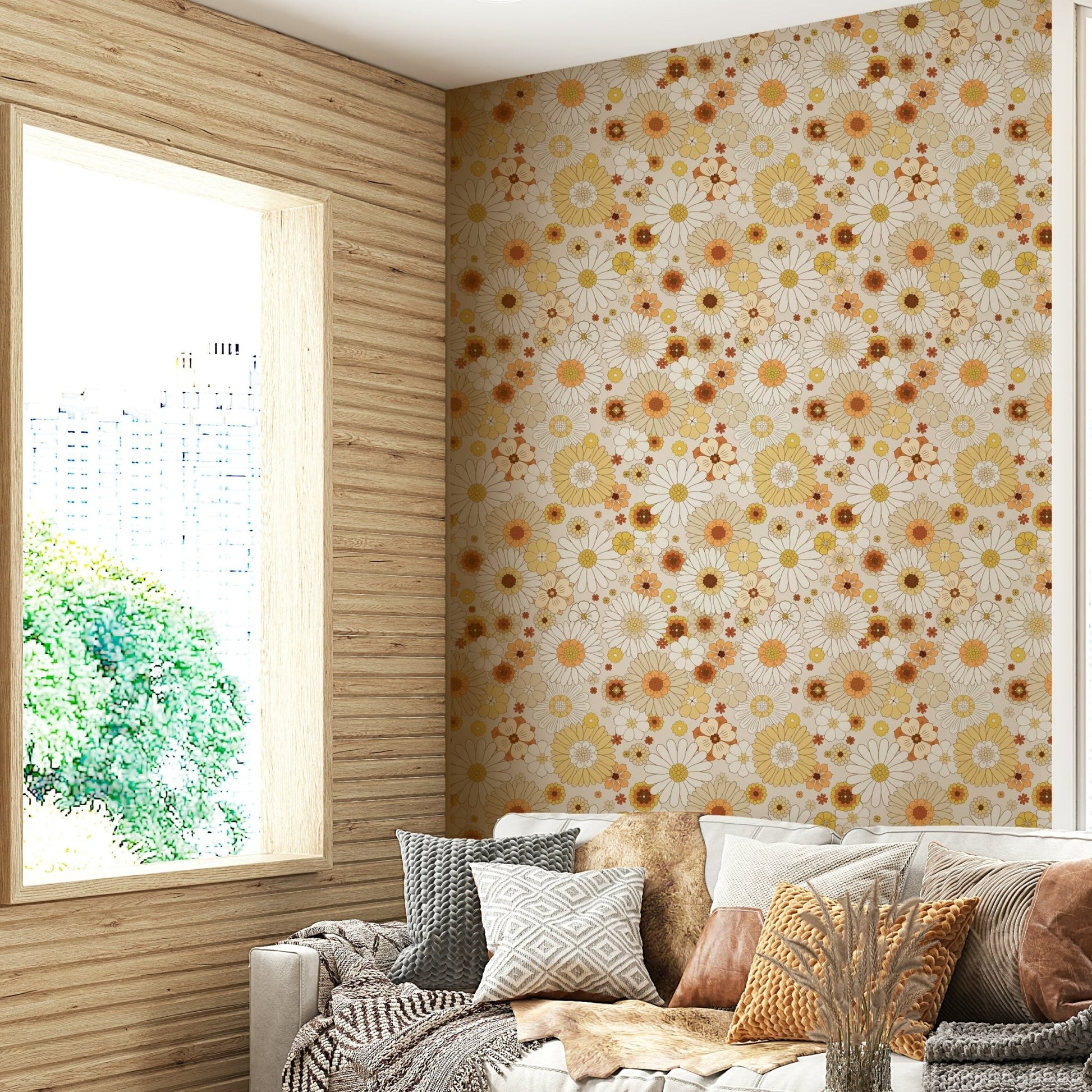 Artistic floral wallcovering GD3182
