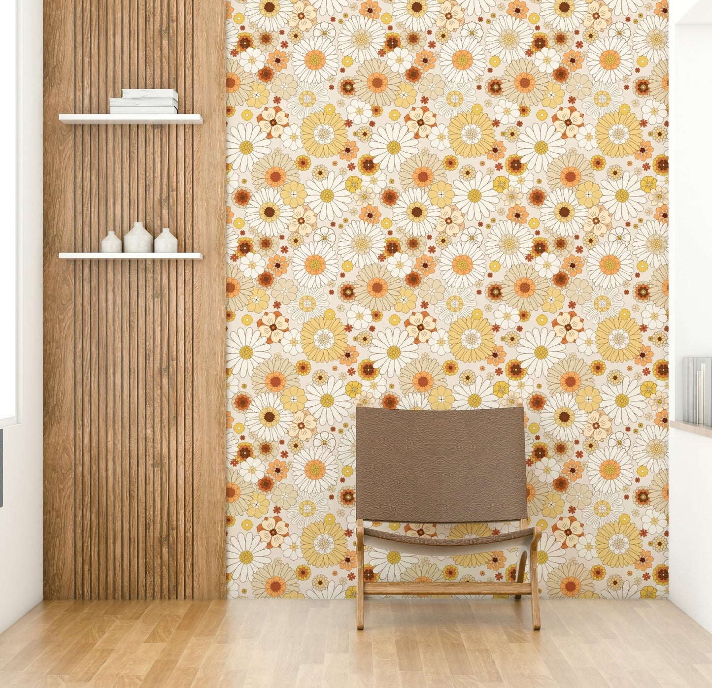 Whimsical floral wallpaper GD3182
