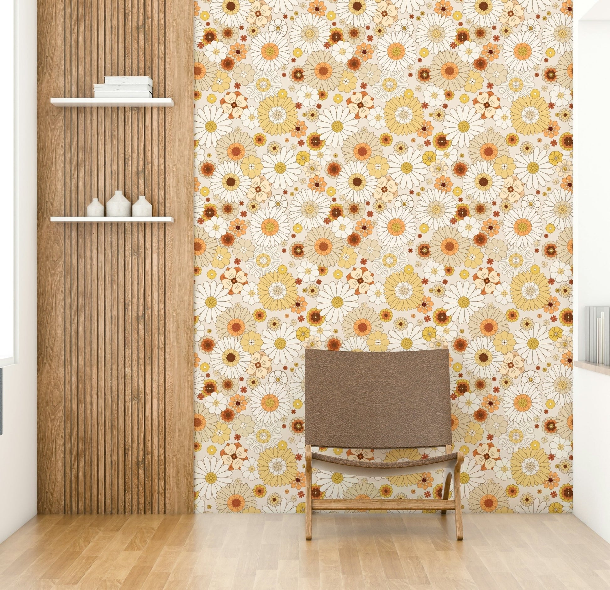 Whimsical floral wallpaper GD3182
