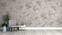 Elegant botanical wallpaper design

