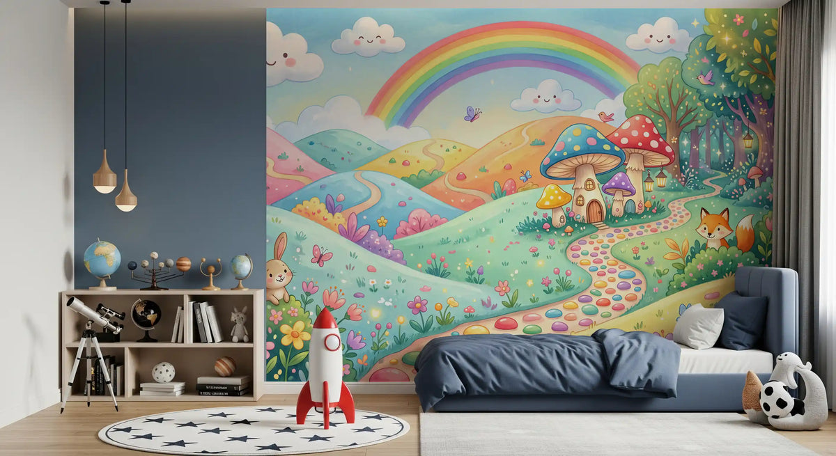 Enchanted Meadow Wildlife Wonderland Wall Mural