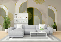 Warm light gradient wall wallpaper

