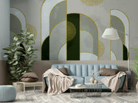 Warm sunset tones wallpaper print

