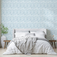 Soft light blue Floral Stillness wallpaper

