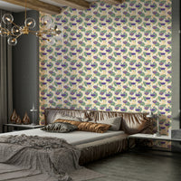 Artistic purple lotus wallpaper for walls

