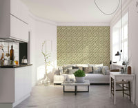 Earthy Magnolia Greens soft flower wallpaper

