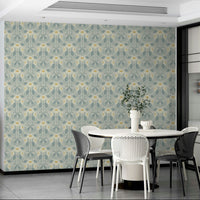Elegant folk floral wallpaper Mist Leaf

