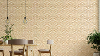 Zenith Leaves clay tone wallpaper design


