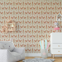 Mythical phoenix rebirth in soft blush tones

