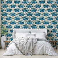 Warm tropical radiance wall mural

