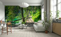 Wallpaper Mural of Forest Lake for Rooms

