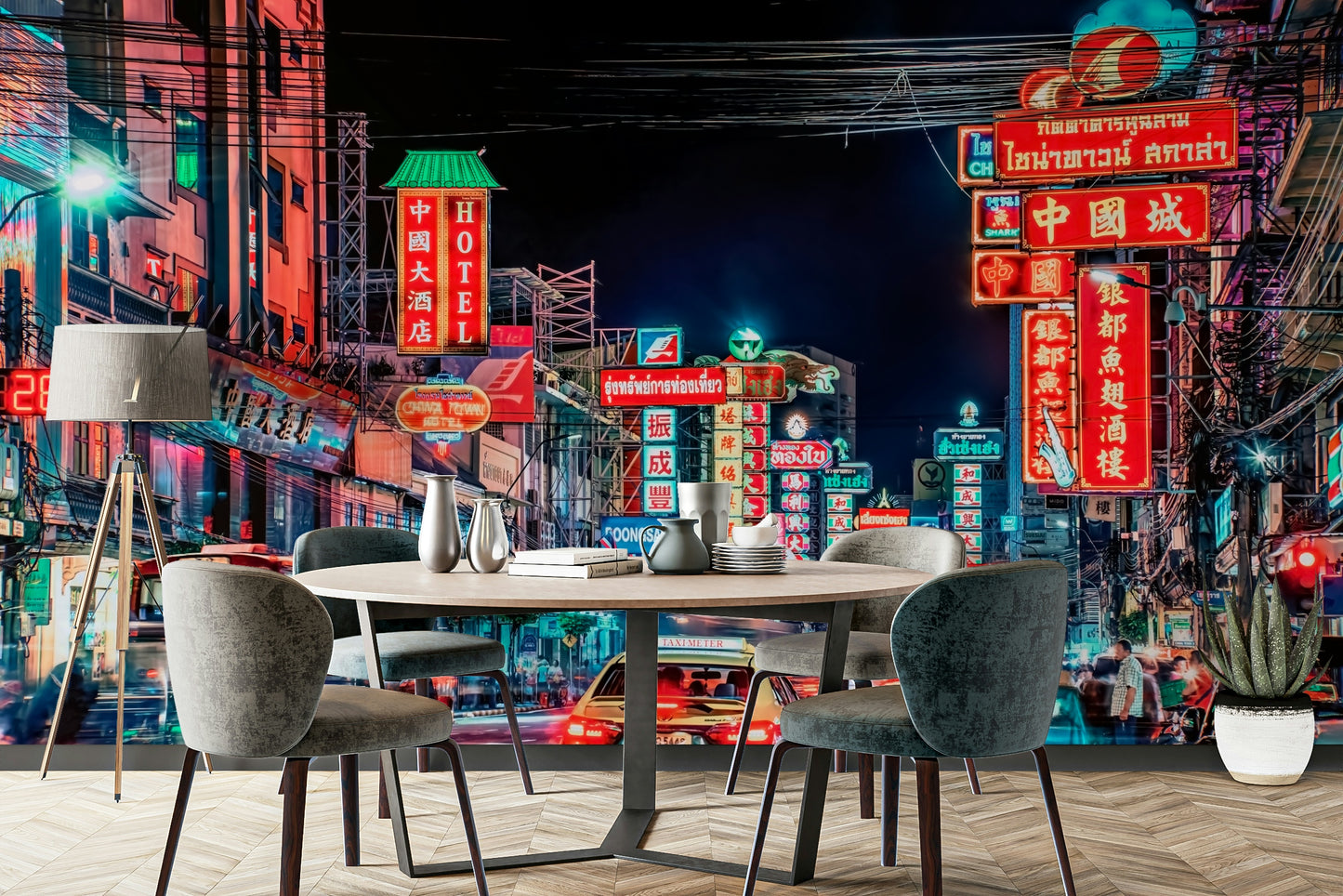 Urban nightlife vibe from Bangkok streets

