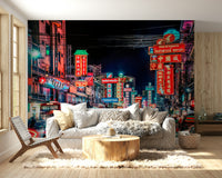 Neon street signs in downtown Bangkok

