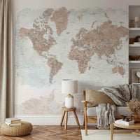 Antique world map wall decor art

