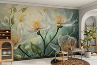 Bright white wallpaper with subtle artistic texture

