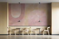 Watercolor blush abstract wall art

