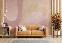 Muted blush abstract wallpaper art

