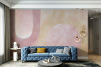 Gentle blush tones wall mural print

