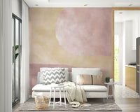 Earthy pink brushstroke wall art

