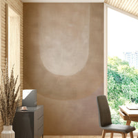 Beige and taupe abstract wall art

