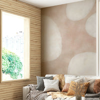 Dreamy cloud shapes wall background


