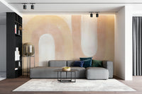 Blush and cream tone wall pattern

