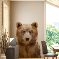 Sweet baby bear with round ears

