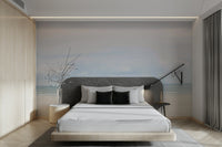 Beach hut with blue tiled rooftop

