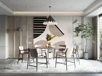 Minimalist abstract mural design

