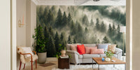 Pine landscape wall design print

