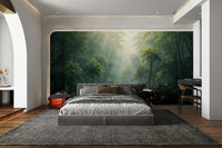 Secret jungle rainforest wall mural

