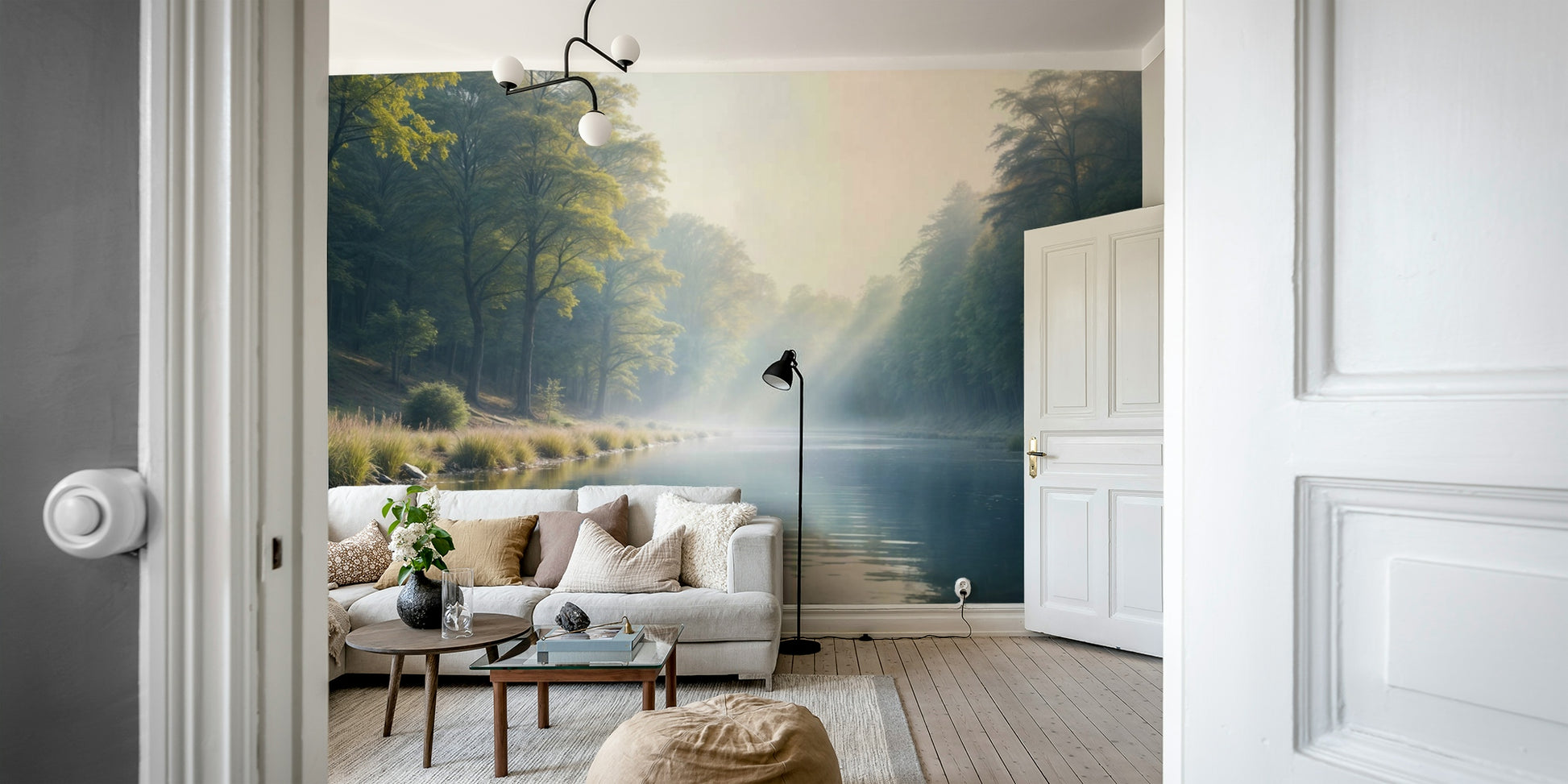 Nature wallpaper river and trees

