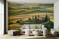 Dreamy Tuscany landscape mural

