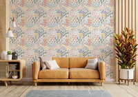 Colorful patchwork floral design

