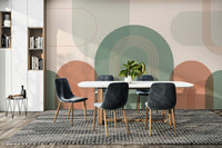 Abstract rainbow arch wallpaper

