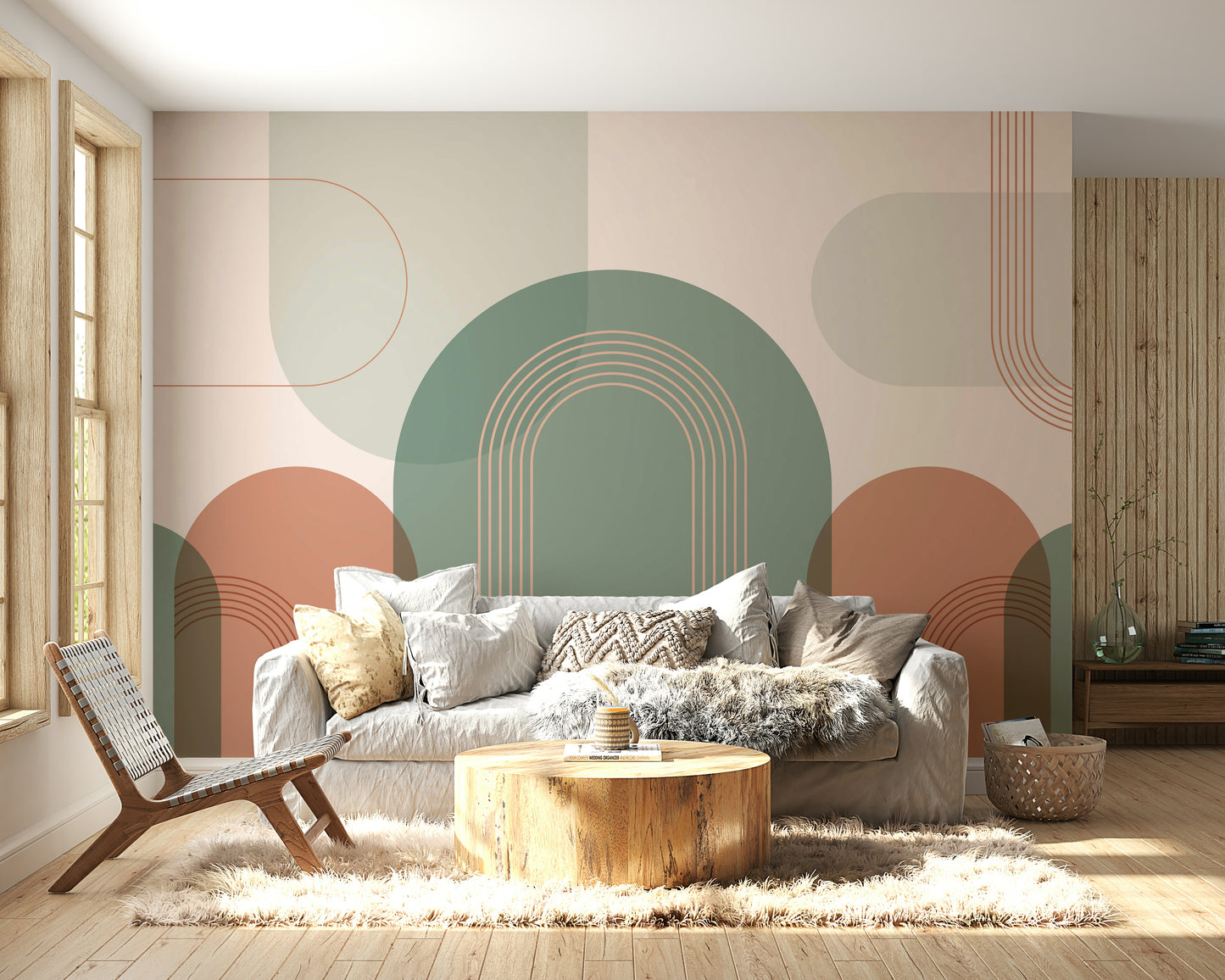 Modern pastel arch design

