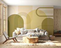Soft curved arches wall pattern

