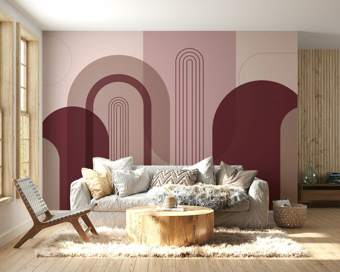 Chic archway design wall mural

