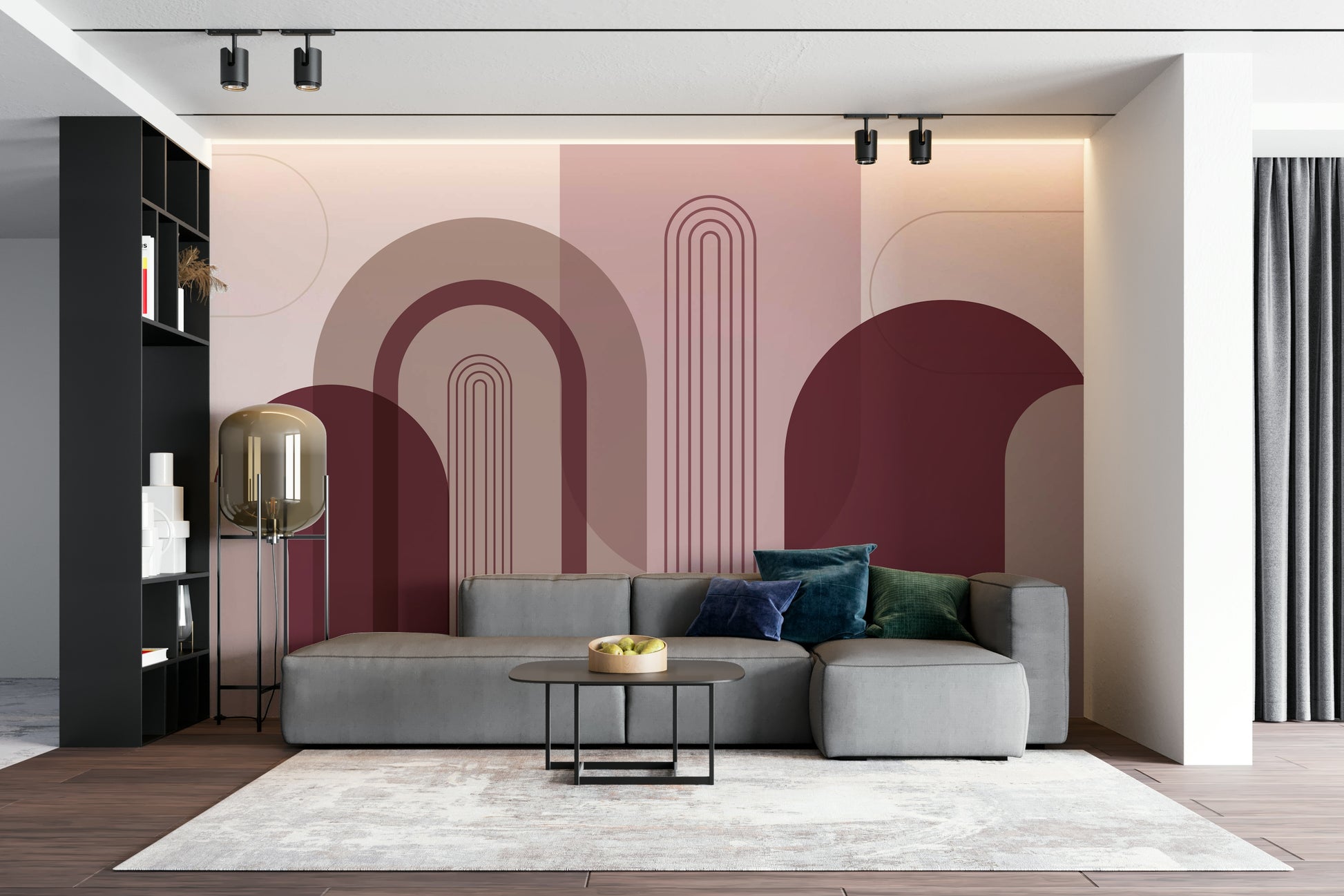 Contemporary arch wall pattern

