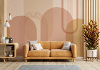 Chic sunset color arch wallpaper

