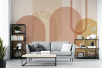 Warm abstract wallpaper pattern

