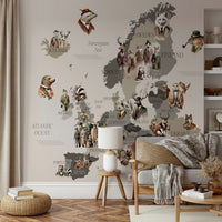 Elegant wildlife dressed in suits