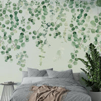 Green eucalyptus foliage wallpaper

