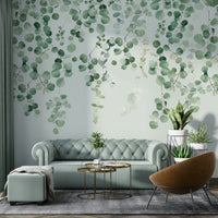 Greenery leaf mural for interiors

