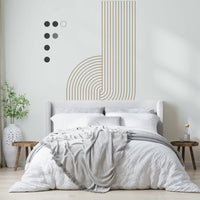 Geometric stripes minimal wall art

