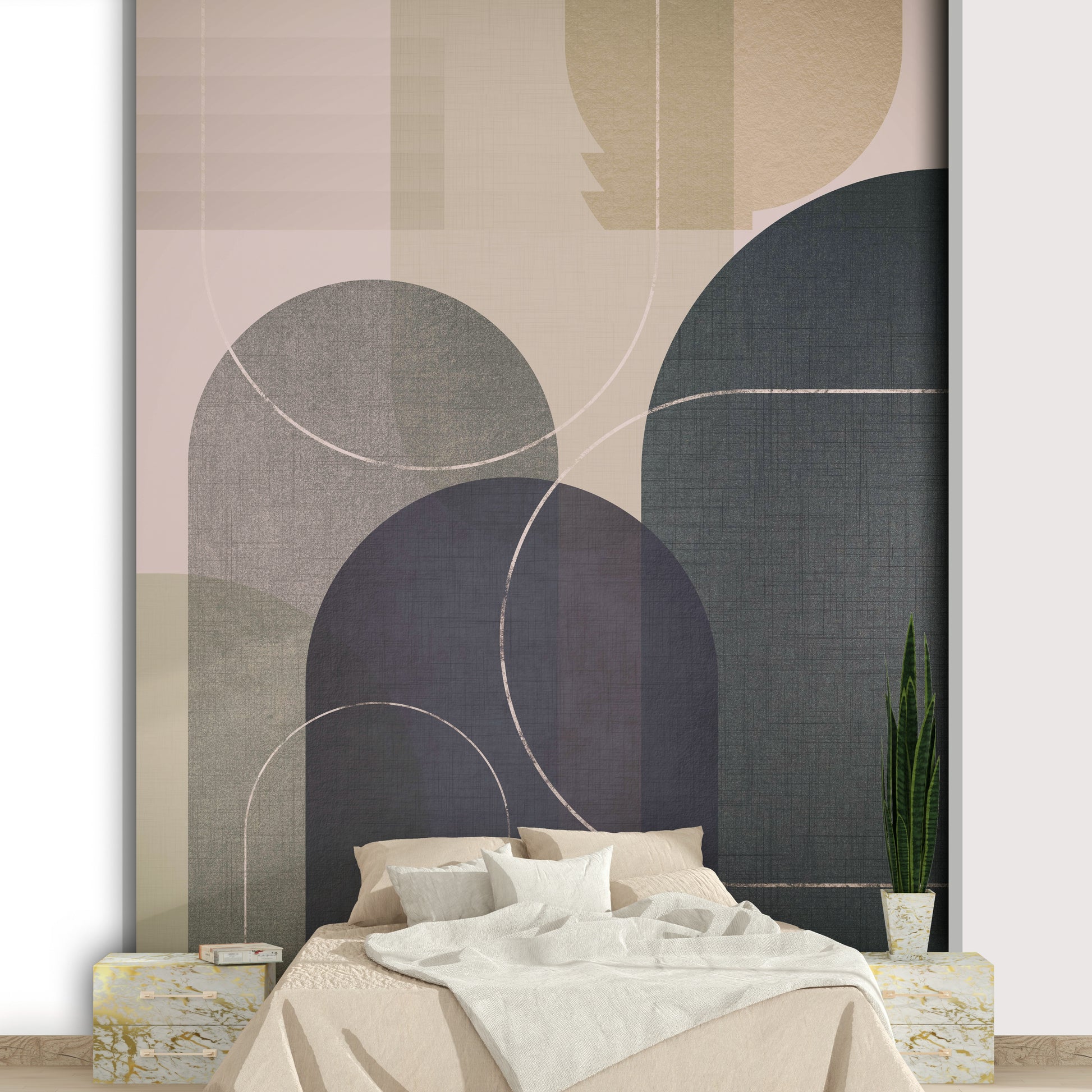 Durable wallpaper for walls with modern style

