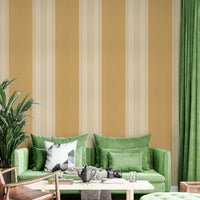 Elegant honey gold multiline stripe wallpaper

