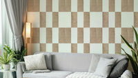 Textured taupe stripe wallpaper

