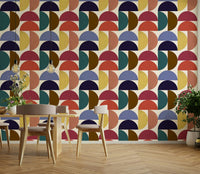 Vintage bold color wall design

